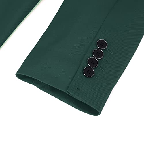 Sliktaa Herren Anzug 3 Teilig Slim Fit Reihe Einfarbig Stoff Business Shawl Kragen Klassisch Tunika – Bild 5