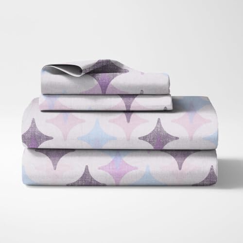 Image of Amazon Brand - Umi Elegant Printed Double Bedsheet 90x100 Inch | 100% Soft Cotton 160 TC | King Size Bed Sheet with 2 Pillow Covers 17X27
