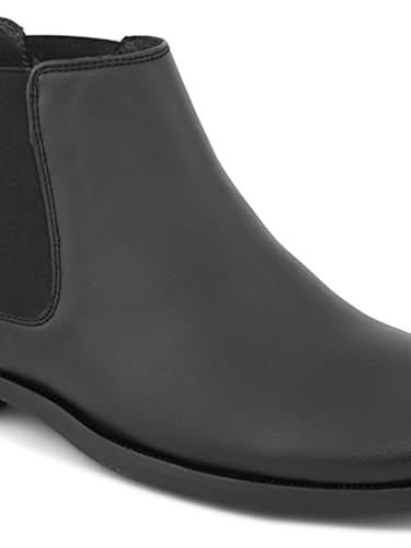 Image of FENTACIA Leather Chelsea Boots for Men | Men Ankle Slipon Boots