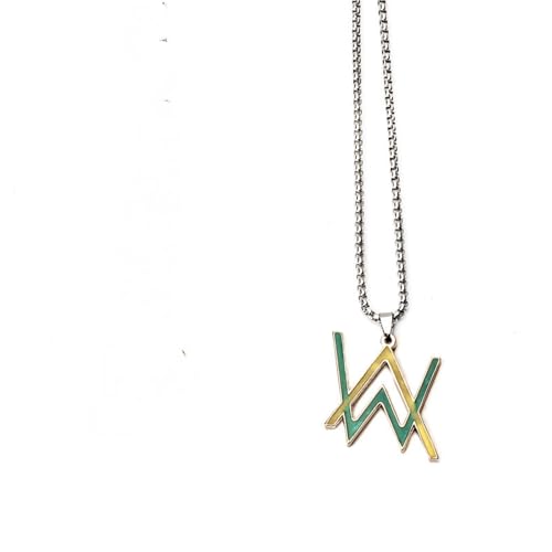 Collier hip-hop lumineux pour homme pendentif musique électronique de nuit