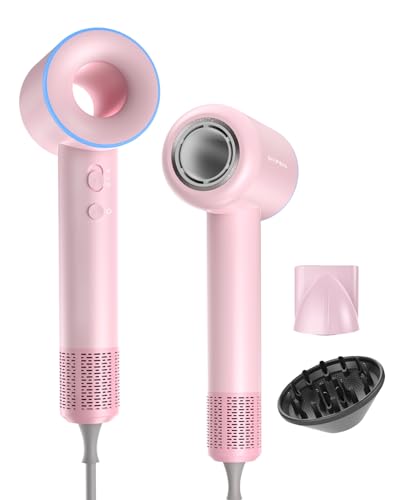 Dyfen Secador de pelo ionico,de Alta Velocidad de 110000 Rpm, Secado Rápido, Secador Pelo Profesional de Iones Negativos de 200 Millones, 3 Configuraciones de Temperatura, Bajo Nivel de Ruido (pink) Dyfen Secador de pelo ionico,de Alta Velocidad de 110000 Rpm, Secado Rápido, Secador Pelo Profesional de Iones Negativos de 200 Millones, 3 Configuraciones de Temperatura, Bajo Nivel de Ruido (pink)