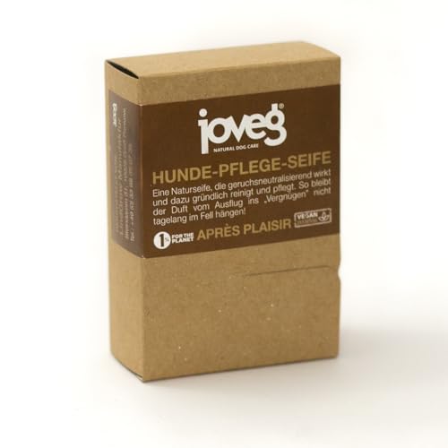 joveg® Hunde Pflege Seife - Hundeshampoo Alternative gegen Starke Gerüche - Sanfte Reinigung Hundefell - Wirkt rückfettend und schützt die Haut vor Austrocknung - Made in Germany, Handgemacht, 100g