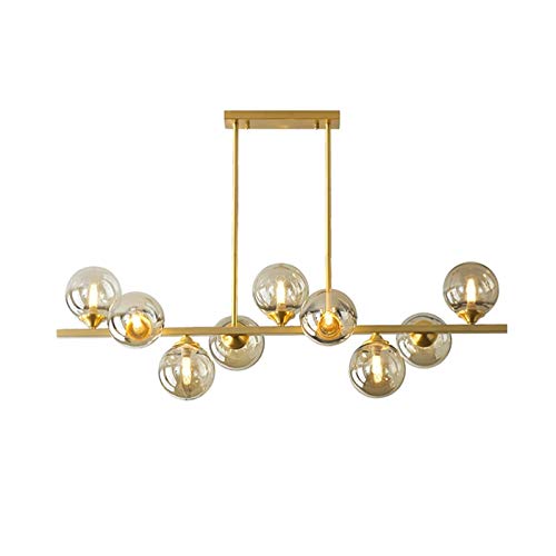 Luminaire suspendu G9 en verre moderne pour corriger le manque de lumière en cuisine