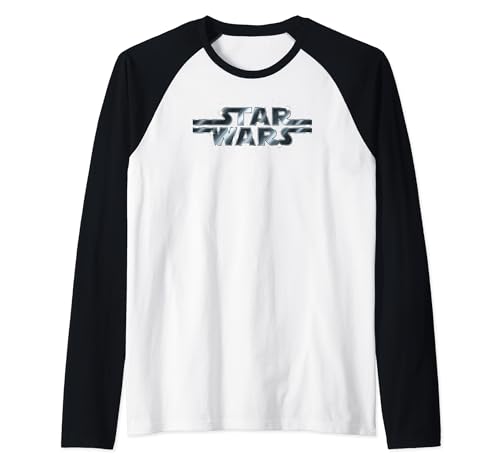 Star Wars T-shirt baseball raglan avec logo chrome pour soirée ciné et geek