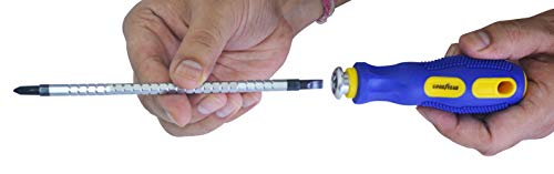 Image of GOODYEAR Screwdriver, Combination, 2in1 Adjustable (180mm), 1Pc Combination, Universal Tools For Work, Professional Use, Long Lasting & Rust Free