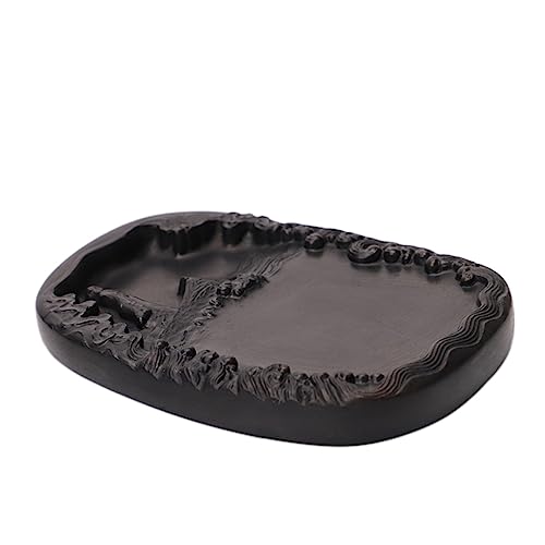 Pierre à broyer l'encre avec surface intérieure lisse en roche naturelle
