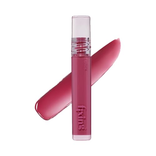 Image of ETUDE Glow Fixing Tint for Plump & Fuller Lips| Non-Sticky, Moisturising, Vegan Gloss| Shade- 12 Cherry Sugar, 3.8g