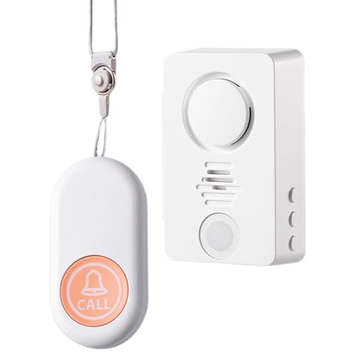 Bkljkf Alarma de cama para ancianos, alarma inalámbrica inteligente para la noche, dispositivo de llamada eficiente de energía para adultos mayores, niños y enuresis