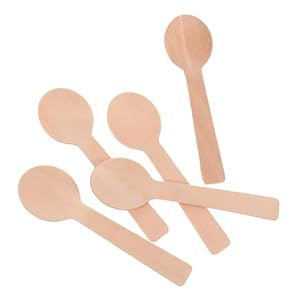 BESTYASH 100 Stück Einweg Holzlöffel