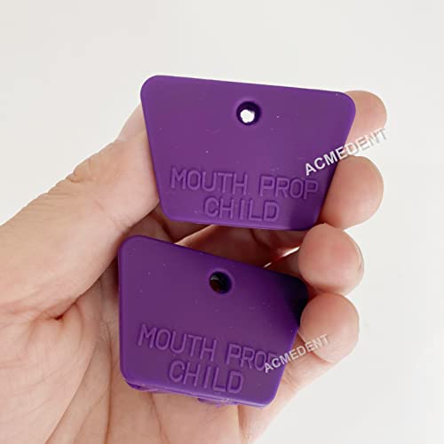 Acmedent 03211201 6Pcs Adult Blocks Mouth Prop Children Bite Block Dental Medium Props Grey/Purple/Black Non-Latex Stainless Steel Inner Silicone 134℃ 3Colors thumb #1