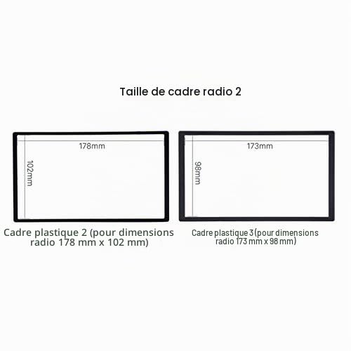 Sound-way - Kit Montage Cadre de Radio Adaptateur autoradio 2 DIN Compatible avec Fiat Doblo (263) / Opel Combo Tour (D)