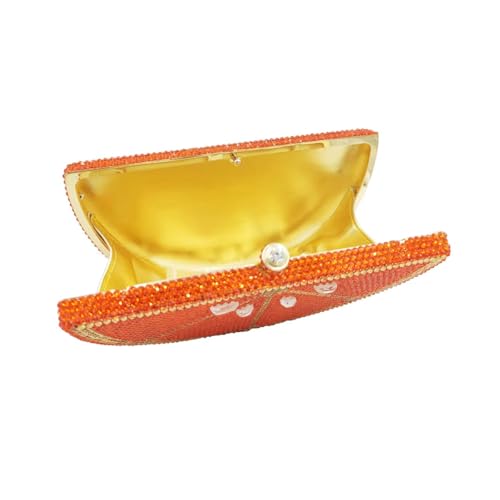 Image of Women Cute Fruit Evening Clutch Sparkling Rhinestones Purse Crystal Banquet Prom Shoulder Bag