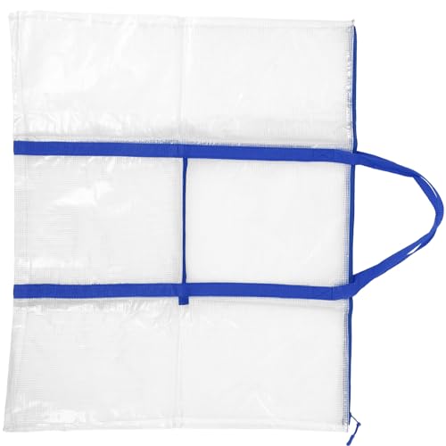 SEWACC Holding Carrier Bulletin Board Storage Bag Smooth Zipper Easy to Open Sturdy PVC for Artwork