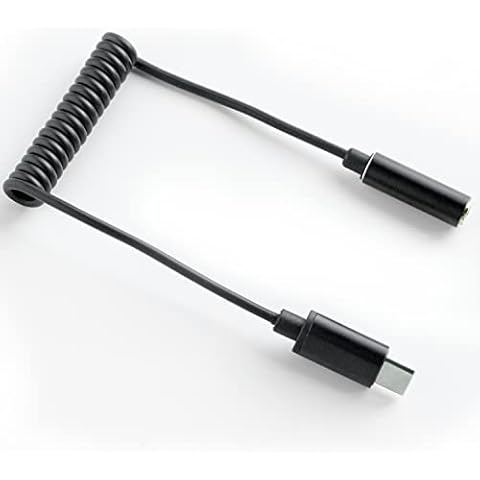 WKWZY USB-C to 3.5mm TRS-Microphone-Adapter for Sony ECMLV1 Stereo-Lavalier and RODE VideoMicro Mono Microphone 24bit 192kHz High Sampling Input to Android Phones Cover