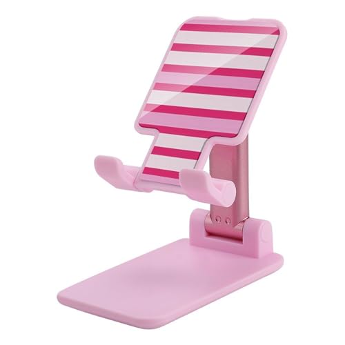 Support de téléphone portable pliable anti-glisse réglable rose rouge pour bureau