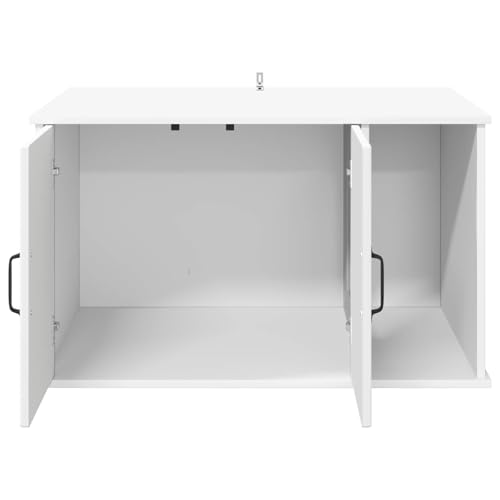 Maison pour chat en bois blanc meuble arbre à chat intérieur stable - 5