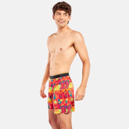 Image of Bummer Micro Modal Boxer Shorts for Men - Ultra Soft & Breathable, 3 Times Softer Than Cotton, Anti-Bacterial, Stretchable for Ultimate Comfort & Style, Pack of 1 (A Shark Tank Product)