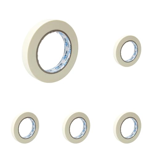 Ferrestock CINTA ADHESIVA ENMASCARAR BEIGE 19MMX50M (Paquete de 5)