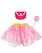 Fedio Dress up Clothes for Little Girls - Kids Dress up & Pretend Play Princess Dress up Trunk Costume for Girls 3-6 Years
