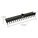 Tiuimk Premium 16 Teeth Double Sided Golf Bunker Course Rake Head for Sand Pitch - Durable Engineering Plastic Construction - Compact and Portable