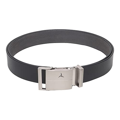 Image of Men's Formal Genuine Leather Auto-lock Adjustable Belt (JAFA-37-BL)