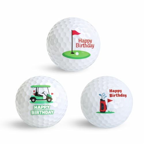 UOCAI Happy Birthday gepersonaliseerde golfballen