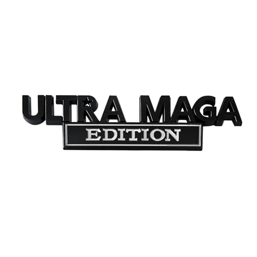 Image of Ultra MAGA Edition Emblems, Classic Personality Labels Car Badges with Strong Adhesive, Car Exterior Accessories Auto Body Decor Embossed Stickers Universal for Vehicles, SUV, Truck