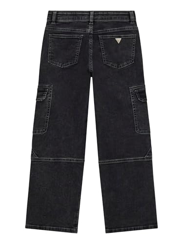 GUESS Boys' Black Stretch Denim Cargo Oversize2
