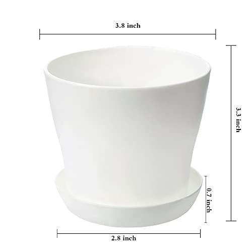 Tdhdike 10 Pcs Plastic Planters Indoor Flower Plant Pots thumb #1