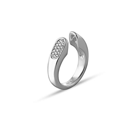 Bague Quiges Eligo argent 925 et zircone, le cadeau modulable idéal de 8 mm