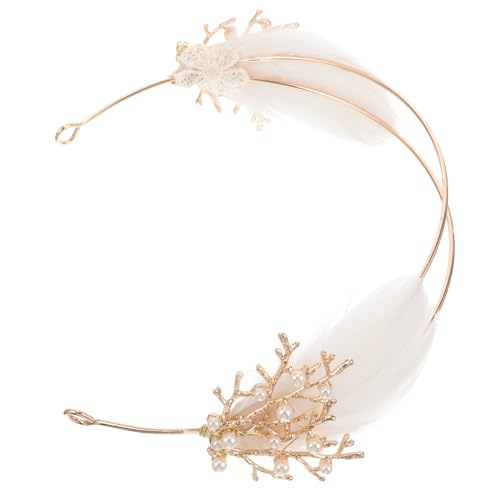 Bandeau mariage branches et plumage légères pour un accessoire coiffure confortable