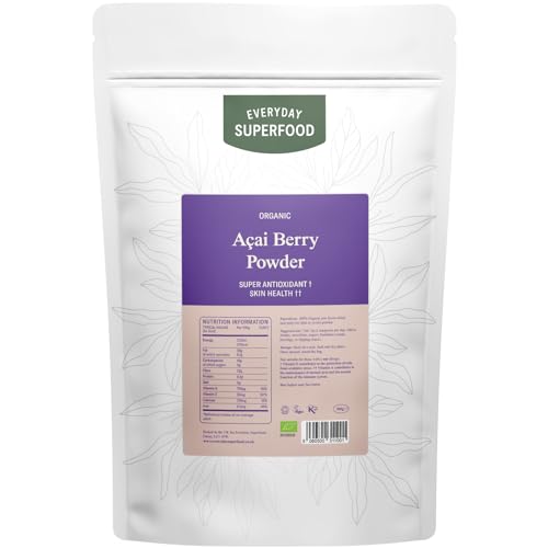 Everyday Superfood Organic Acai Berry Powder 190G | Freez Dried Brazil Origin | No Fillers | Use In Frozen Acai Bowl
