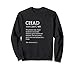 Definición de nombre divertido de Chad personalizada Sudadera