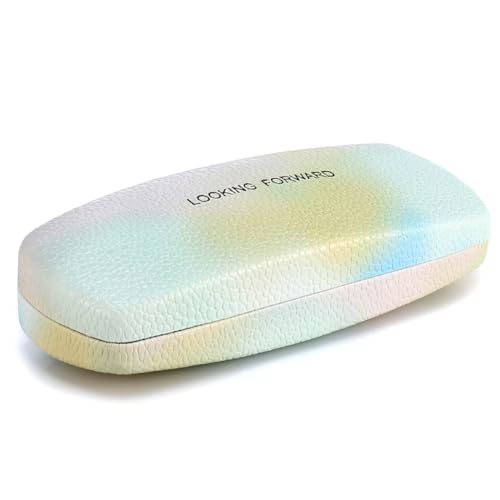 Vifirstew Eyeglasses Case Hard Shell, Portable Eyeglass Holder Box For Woman Man, Eyeglasses Sunglasses Case Reading Glasses Case Protective (Gradient blue)