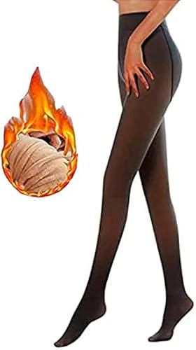 Meia Calça Térmica Translucida Feminina Peluciada Grossa Fio 220 c/Pé (Único - veste tam. 36 ao 52,