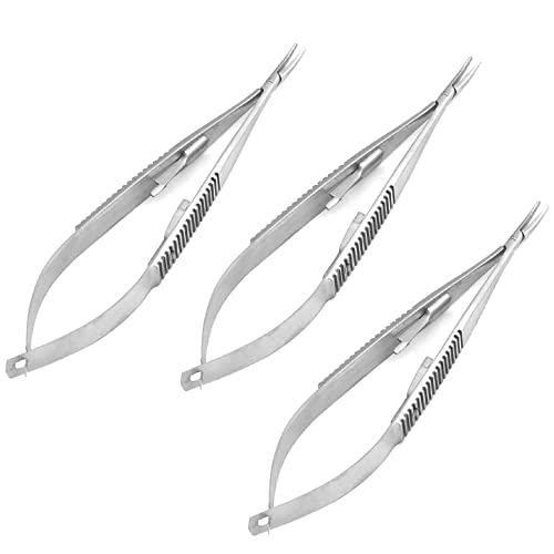 Image of 3 pcs castroviejo Needle Holder 5.5 inches Straight with Lock