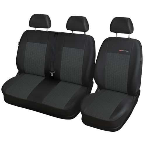 MOTOS Housse Siege Voiture Universelle pour Citroen BERLINGO Van, Protection de siège de Voiture avec système de Coussins gonflables Actifs, idéale pour Les...