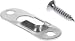 BCP 20PCS Silver Color 43 x 16mm Single Keyhole Hanging Plates Keyhole Hangers with Screws