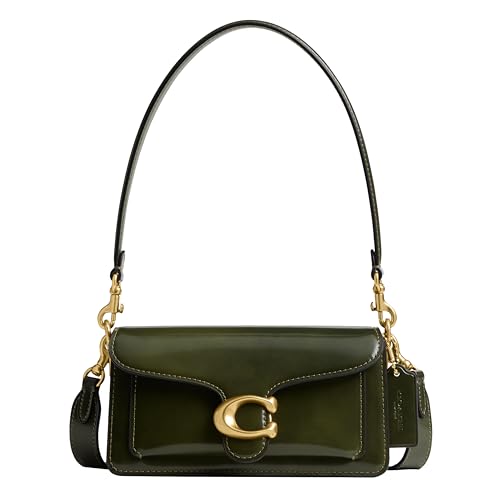 Coach Tabby Shoulder Bag 20 in Spazzolato Leather, B4/Olive