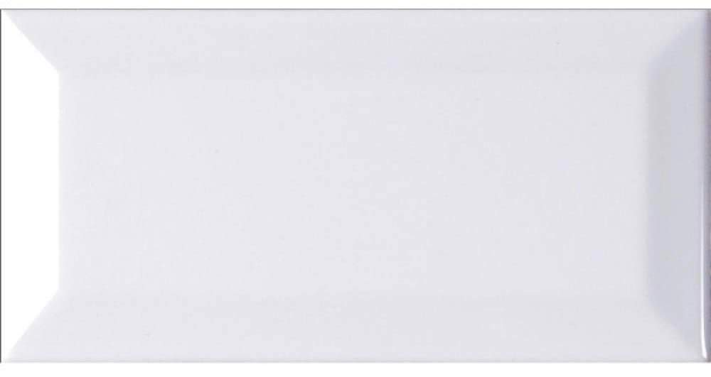 3x6 White Beveled Glossy Ceramic Genuine Subway Tile Made in USA (Full Box 80)