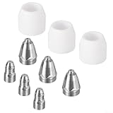 HpLive Plasma Schneidspitzen Set für 1,1mm 9-teilig Elektroden Düsen Schutzkappe Verbrauchsmaterialien Kit Metallfertigung Zubehör