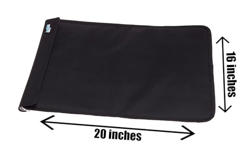 FlexiFreeze Party Mat Chiller - Food Cooling Buffet Cooler for Cold Serving Black (19" x 15")