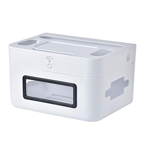 WiFi Router Aufbewahrungsbox Steckdosenhalter für Steckdosen der Wand Aufbewahrungsbox für Tisch, Schlafzimmer, Wohnzimmer