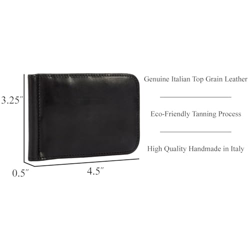 Tony Perotti Mens Money Clip Bifold Wallet Slim Minimalist Card Case Pockets Italian Leather3