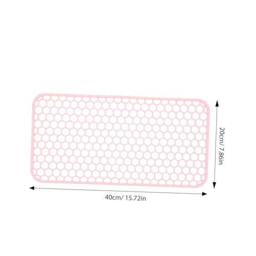 Almohadilla de silicona resistente al calor para herramientas de peinado, antideslizante y fácil de limpiar, compatible con rizadores y planchas de pelo, grande, color rosa miniatura 2