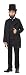 California Costumes Abraham Lincoln/Andrew Jackson Child Costume, X-Large