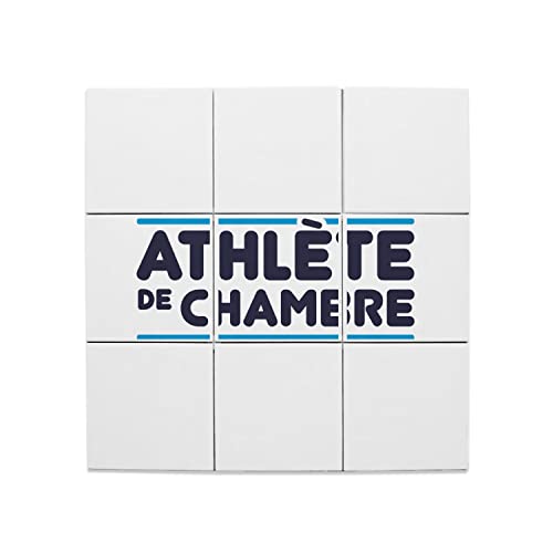 Carreaux céramique athlète de chambre 60x60 cm pour décorer vos murs de toilettes avec humour