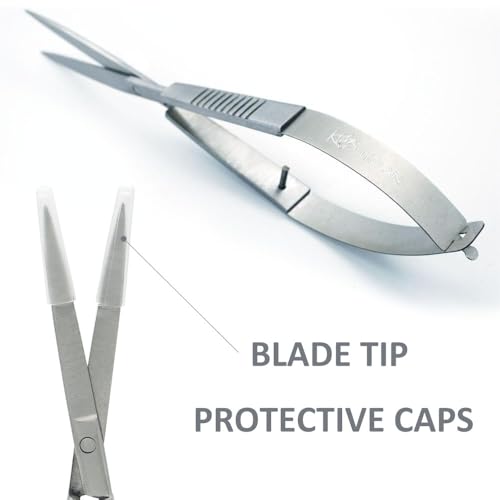 Image of LINLAN Aquatic Plant Spring Scissors for Precise Trimming, Stainless Steel with Top Rebound Feel, Ideal for Aquatic Ferns and Microsorum Pteropus in Planted Tanks