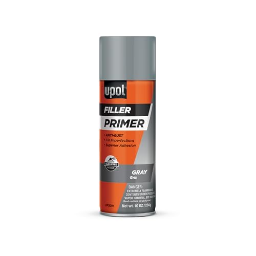 U-POL Filler Primer, Multi-Use, Strong-Hold Vehicle Primer Spray With Anti-Rust Technology, Gray