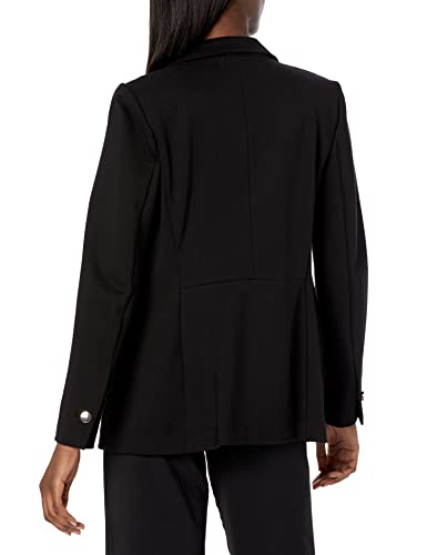 Anne Klein Womens Faux Double Breasted Patch Pocket JacketBusiness Casual Blazer2